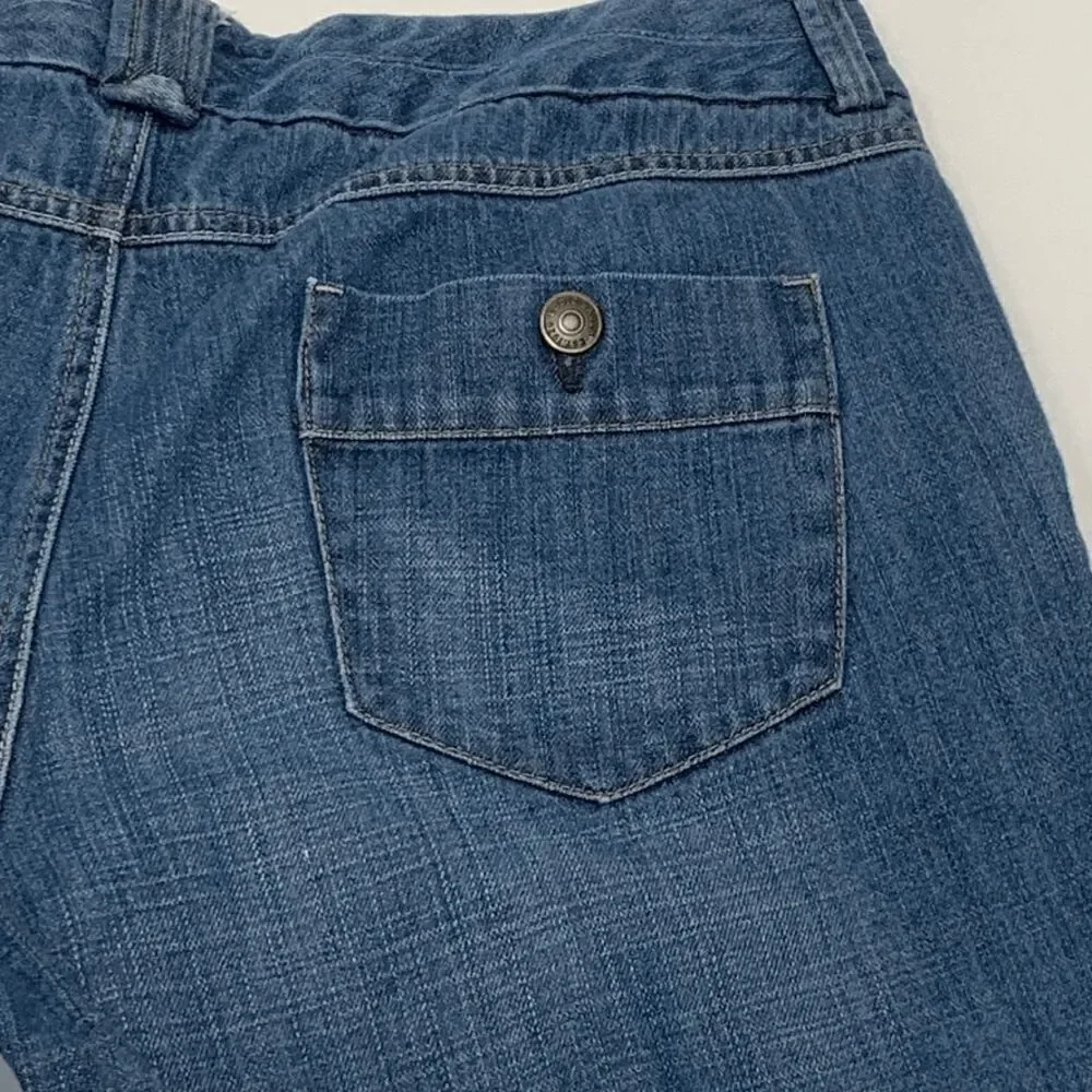 Eddie Bauer Curvy Long Denim Short